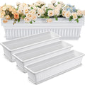 6 Packs 27 Inch Window Flower Box Extra Large Window Sill Herb Garden Long by FillTouch