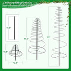 Trellis for Climbing Plants Outdoor, 73inch Tall Plants Trellis Support Metal - Image 4