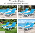 Kozyard Outdoor Chaise Lounge Chair, Full Flat Adjustable Patio Lounger - Image 9