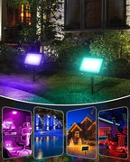 T-SUN Christmas Led Flood Light 60W, Outdoor Waterproof Color Changing Uplight - Image 8