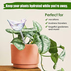 NiHome Glass Plant Self Watering Bulbs 3-Pack Iridescent Pearl Home Potted - Image 5
