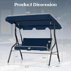 Tangkula 3 Person Porch Swing, Patio - Image 6