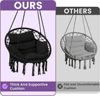 Macrame Hammock Hanging Swinging Chair - Image 2