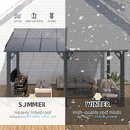 AECOJOY 14' x 8' Gazebo Outdoor Pergola - Image 2