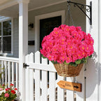 Artificial Geraniums Flowers for Outdoors, 6 Bundles Realistic Silk Fake - Image 5