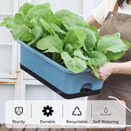 Window Box Planter 6 Pcs, 17 Inches Rectangle Flower Pots - Image 3