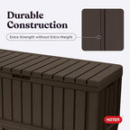 Keter Kentwood 92 Gallon Resin Deck Box-Organization and Storage - Image 7