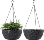 WOUSIWER 13 inch 2Pack Large Hanging Planters by WOUSIWER