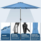 Tempera Patio Market Outdoor Table Umbrella - Image 4