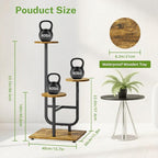 iDavosic.ly 3 Tier Plant Stand Indoor, Corner Tiered Multiple Flower Holder - Image 3