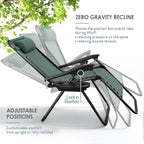Nestl Zero Gravity Chairs Set of 2, Patio Lounge Chair Outdoor - Image 4