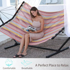 TegerDeger 12FT 2 Person Hammock Large Hammock Quick Dry 450LB Capacity - Image 2