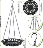 Enhon 6 Pack Metal Hanging Planter, 12 Inch Indoor Outdoor Plant Hanger - Image 4
