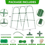 Cucumber Trellis for Raised Bed, U-Shape Garden Trellis for Climbing Plants - Image 5
