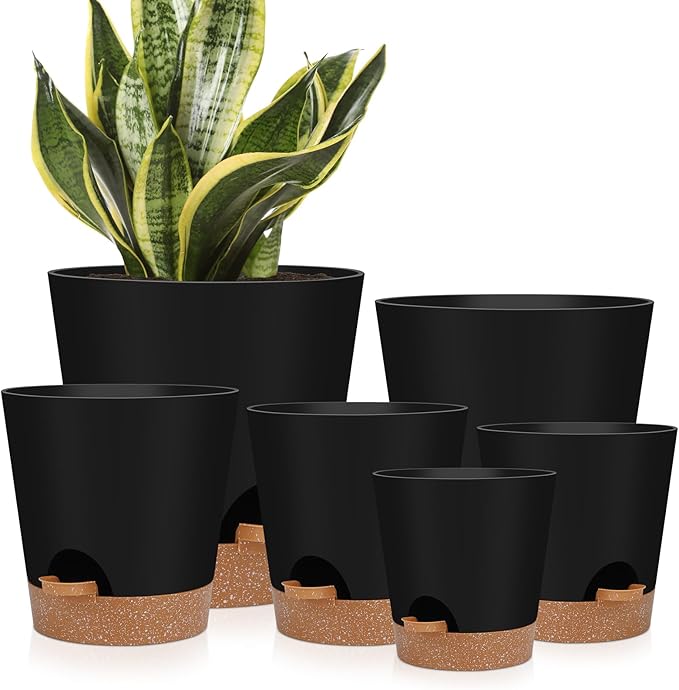 Indoor Self Watering Planters by AFamilyofGardenLovers