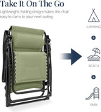Best Choice Products Oversized Padded Zero Gravity Chair, Folding Outdoor Patio - Image 5