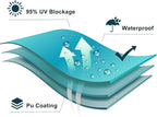 LOVE STORY Waterproof 8' x 10' Rectangle Turquoise Blue Sun Shade Sail Cannoy - Image 7