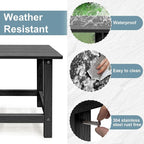 Outdoor Side Table, HDPS Single Adirondack Side Table Weather Resistant - Image 4