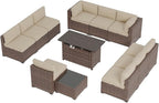 Aoxun Patio Furniture Sets, 12-Piece Outdoor Patio Furniture - Image 9