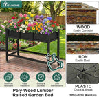 YITAHOME Raised Garden Bed HDPE, Herb Garden Bed - Image 4