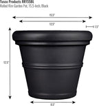 Tusco Products RR155BK Classic Rolled Rim Garden Planter - Image 2