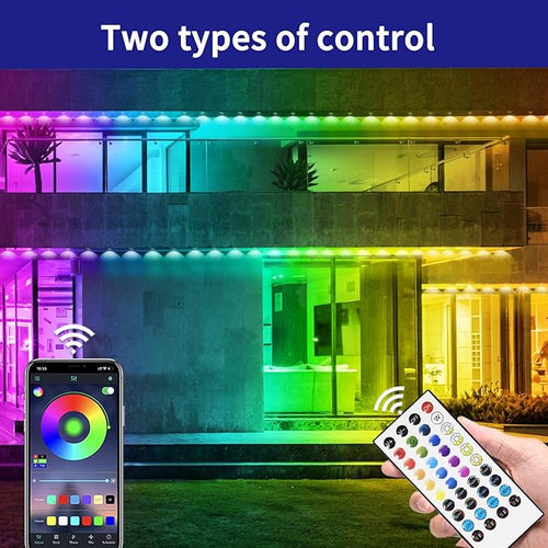 300ft Permanent Outdoor Light, RGB Outdoor eave Light, IP67 Waterproof LED eave - Image 2