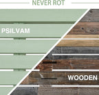 Psilvam Outdoor Bench, Two Person Poly Lumber Porch Bench, Weatherproof Garden - Image 4