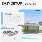 ECOTOUGE 13x13 FT Pop Up Canopy Tent - Image 4