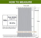 NICETOWN Black Out Blinds for Sliding Doors - Image 8