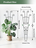 33 Inch Tall Expandable Metal Trellis - Image 2