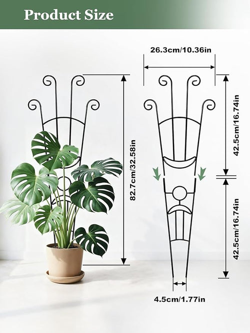 33 Inch Tall Expandable Metal Trellis - Image 2
