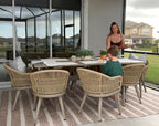 PURPLE LEAF 9 Pieces Outdoor Dining Set - Image 2