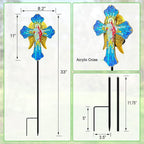 Solar Jesus Cross for Gemetery Graver, Grave Decorations for Cemetery, Sympathy - Image 7