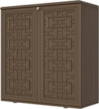 Storage Box Outdoor Caninet, Resin Indoor Storage Box Waterproof Outdoor by Mrosaa