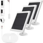 Solar Panel Outdoor for Ring Cameras Spotlight Cam Plus/Pro Stick Up Cam/Pro by Fehuatenda