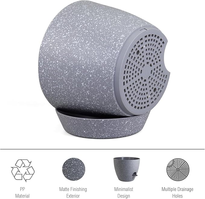 12 inch Large Self Watering Pots, Plant Pots - Image 3