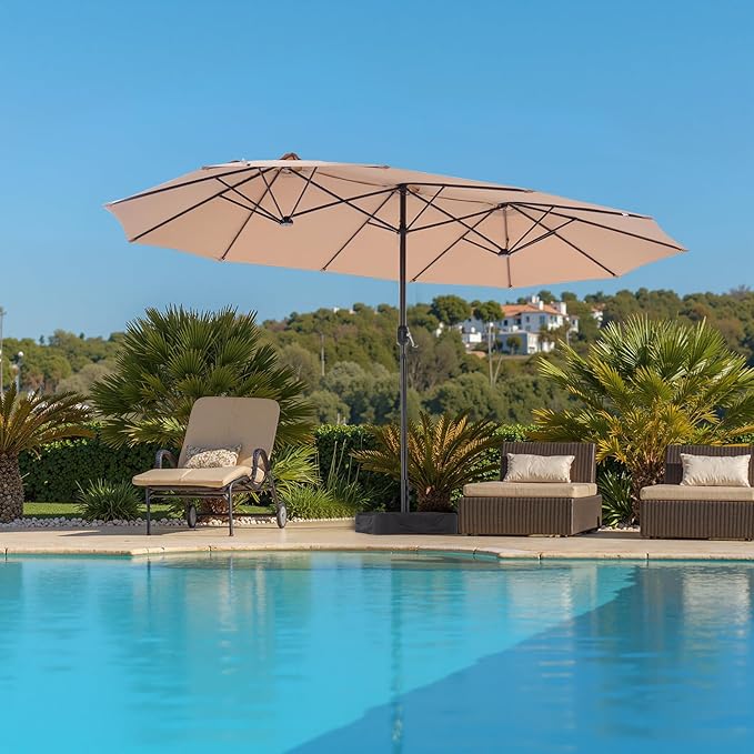 DUMOS 15FT Large Patio Umbrella - Image 7