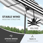 Tempera Patio Market Outdoor Table Umbrella - Image 6