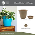 The HC Companies 8 Inch Eclipse Round Planter Pots - Image 2