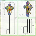 Solar Cross Garden Stake Lights - Image 7