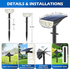 TOBUSA Solar Spot Lights Outdoor 5 Modes, 44LEDs Bright Landscape Spotlights - Image 6