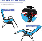 Homall Zero Gravity Chair Adjustable Folding Lawn Lounge Chairs Outdoor Lounge - Image 8
