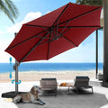 HOTEEL10x10ft Patio Umbrella Cantilever Umbrellas by HOTEEL