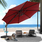HOTEEL10x10ft Patio Umbrella Cantilever Umbrellas by HOTEEL