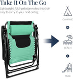 Best Choice Products Oversized Padded Zero Gravity Chair, Folding Outdoor Patio - Image 6