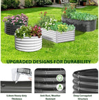 A ANLEOLIFE 6X2X1.5 ft Galvanized Raised Garden Beds Outdoor, Oval Round Metal - Image 5