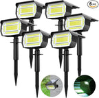 LOTMOS Solar Spot Lights Outdoor, 6 Pack/72 LED/3 Lighting Modes 2-in-1 Solar by LOTMOS