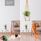 RIFNY Macrame Plant Hanger for 5 to 10 Inch Plant Pots, 35 Inch Woven Rope - Image 8