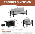 Solaste Aluminum Patio Furniture Set - Image 3