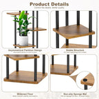 6 Tier Wood Tall Plant Stand Metal Rack Indoor, Planter Shelf Display Rack - Image 4